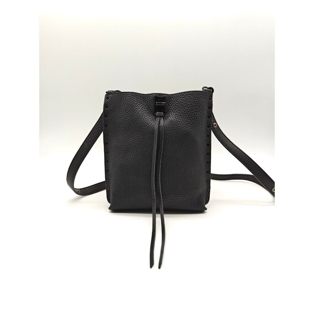 Rebecca Minkoff Darren North South leather small crossbody bag -BLACK (Used)